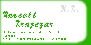 marcell krajczar business card